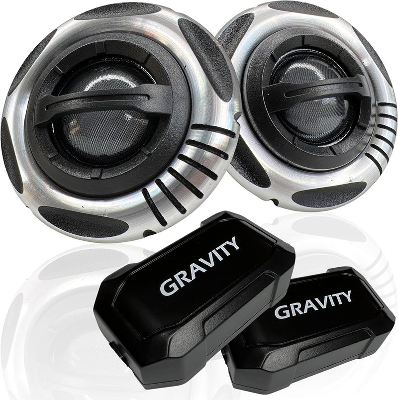 Gravity Audio 350W Vehicle Speaker with 1" Dome Tweeter G-230TW - Image 1