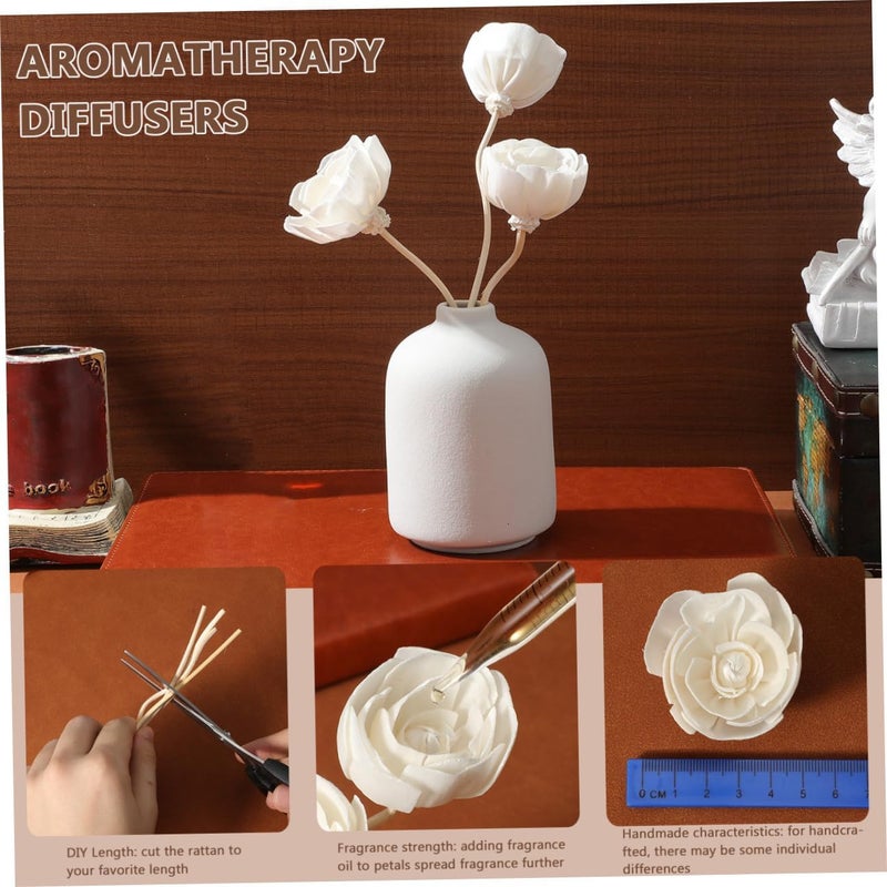 10pcs Flower Diffuser Sticks Rattan Diffuser Sticks for Essential Oils Chic Floral Decor for Home Office Yoga Rooms and More Natural Fragrance Release - Image 3