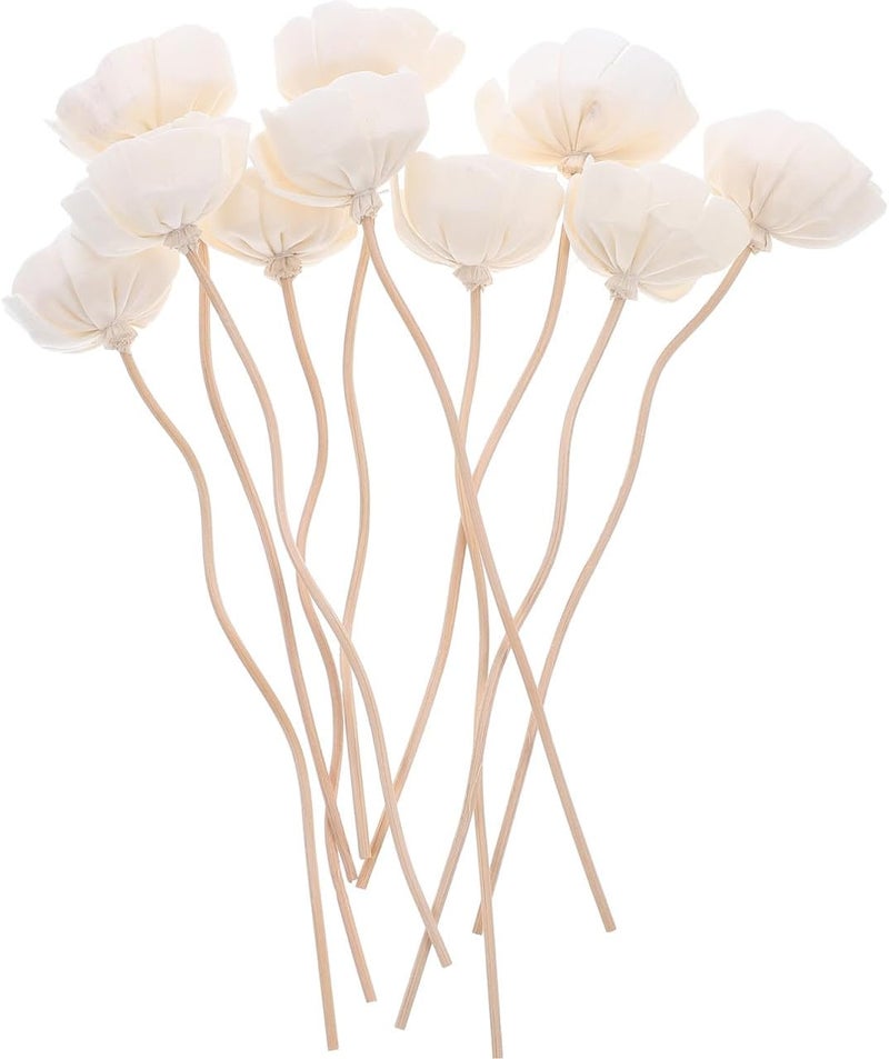 10pcs Flower Diffuser Sticks Rattan Diffuser Sticks for Essential Oils Chic Floral Decor for Home Office Yoga Rooms and More Natural Fragrance Release - Image 1