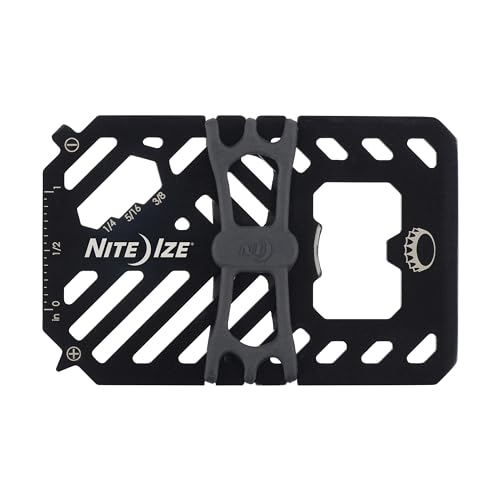 Nite Ize Financial Multi Tool Wallet Stainless Steel 7in1 Multi Tool Travel Wallet for Men Women Bottle Opener Screwdriver Rulers More Black - Image 3