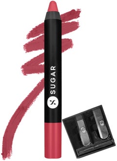 SUGAR Cosmetics Matte As Crayon Lipstick05 Rose Dawson (Rose Pink) Highly pigmented, Creamy Texture, Long lasting Matte Finish  - Image 1