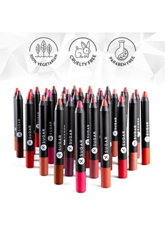 SUGAR Cosmetics Matte As Crayon Lipstick05 Rose Dawson (Rose Pink) Highly pigmented, Creamy Texture, Long lasting Matte Finish  - Image 5