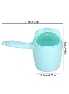 Hztyyier Baby Shampoo Rinse Cup Waterfall Rinser Bath Cup Kid Wash Hair Bathing Flusher Eye for Kids(Green)  - Image 4