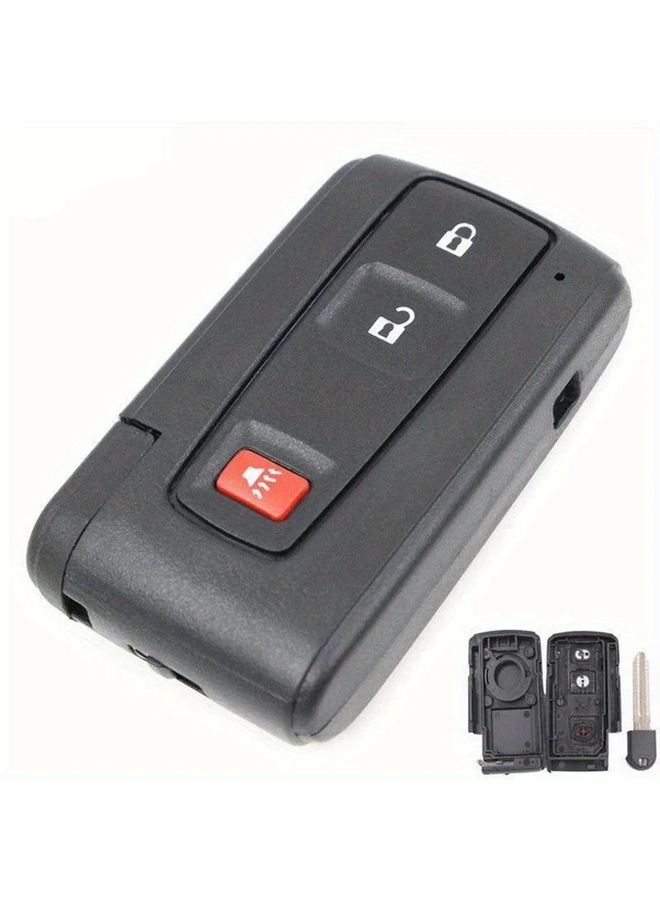 2 1 Buttons Smart Keyless Remote Fob Case For Toyota Prius 2004 2009 Durable ABS With Small Key - Image 4