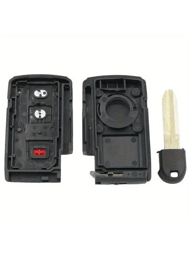 2 1 Buttons Smart Keyless Remote Fob Case For Toyota Prius 2004 2009 Durable ABS With Small Key - Image 3