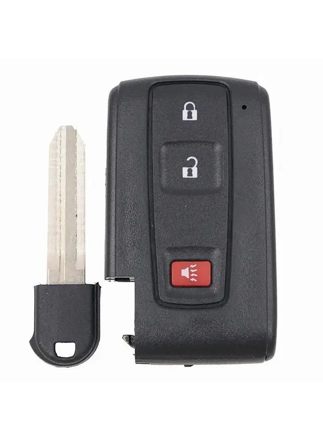 2 1 Buttons Smart Keyless Remote Fob Case For Toyota Prius 2004 2009 Durable ABS With Small Key - Image 1