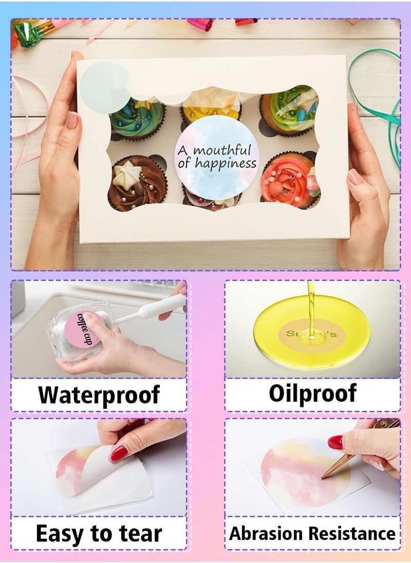 phomemo Circle Labels- 2" Thermal Round Laser Color Label for Barcode, DIY Logo Design, Small Business, Compatible with Most of Shipping Label Printers, 400pcs/Roll  - Image 3
