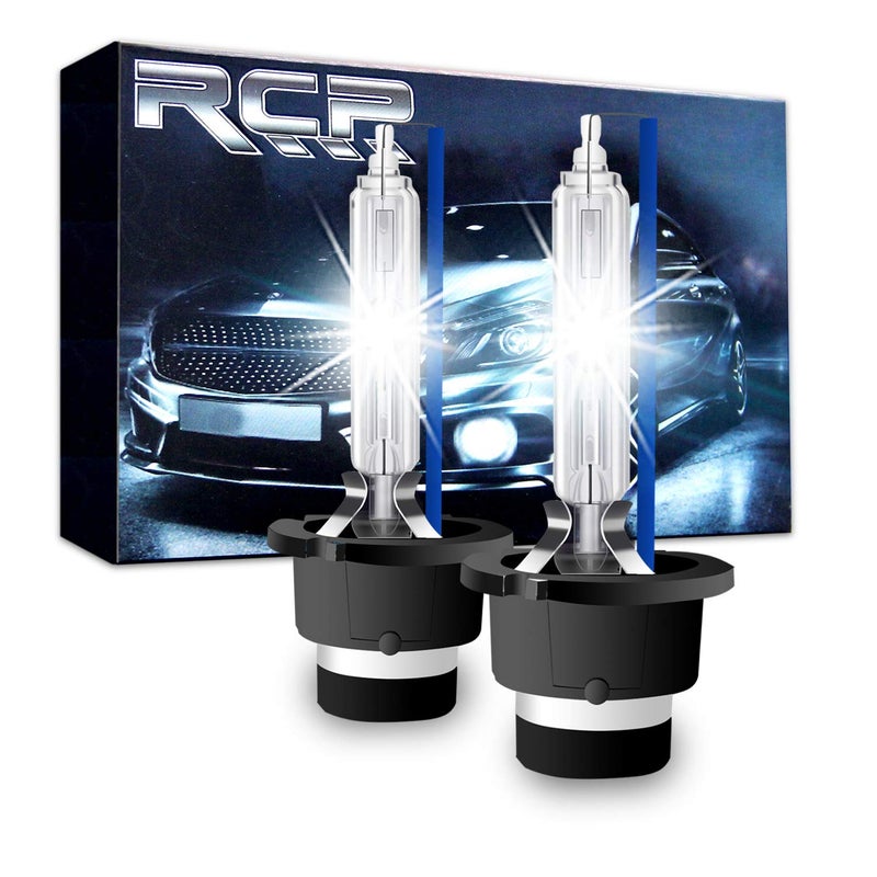 RCP  D4S8  A Pair D4S D4R 8000K Xenon HID Replacement Bulb Ice Blue Metal Stents Base 12V Car Headlight Lamps Head Lights 35W