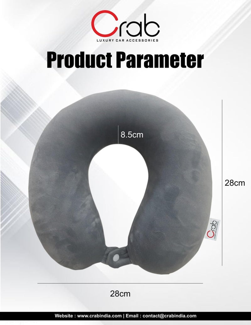 Crab Neck Pillow - Memory Foam for Proper Posture & Comfort | Sciatica Relief | Perfect for Home, Office & Car | Multipurpose Neck Support for Pain Relief - Image 4