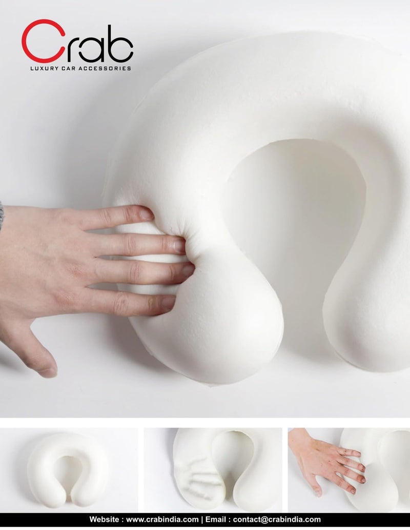Crab Neck Pillow - Memory Foam for Proper Posture & Comfort | Sciatica Relief | Perfect for Home, Office & Car | Multipurpose Neck Support for Pain Relief - Image 5