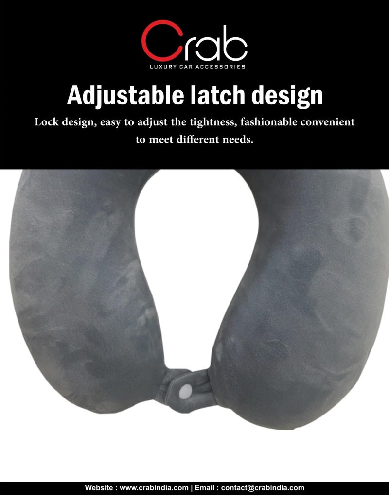 Crab Neck Pillow - Memory Foam for Proper Posture & Comfort | Sciatica Relief | Perfect for Home, Office & Car | Multipurpose Neck Support for Pain Relief - Image 2