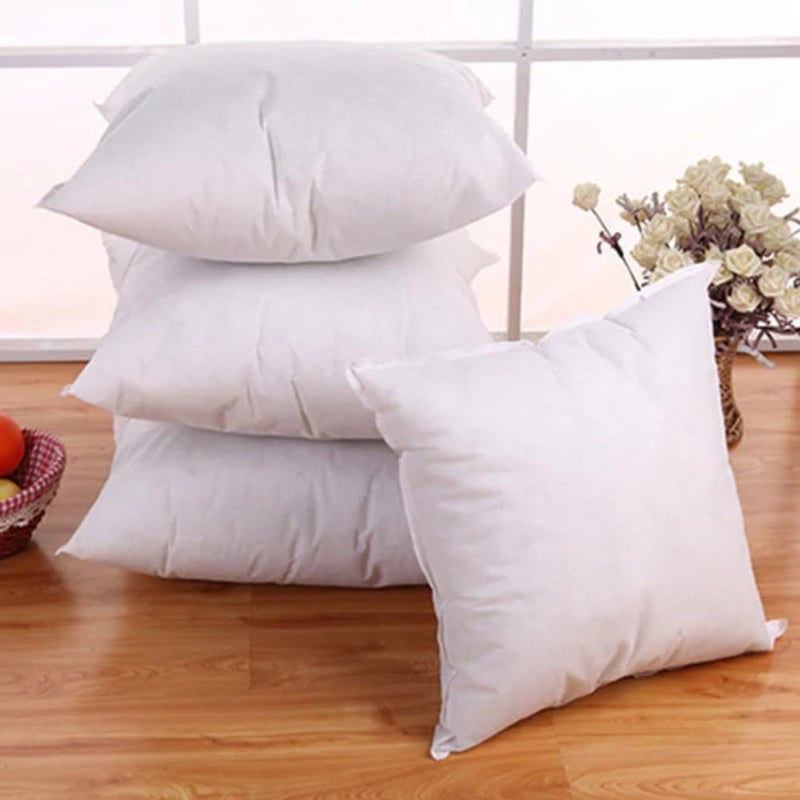 Yey Microfiber Cushion Filler | Fluffy Cushion Filler for Sofa-Living Room-Bedroom Decor | Throw Couch Cushion Pillow Filler | White Durable Sofa Pillow for Home Decor (Pack of 5, 16 inch x 16 inch) - Image 4