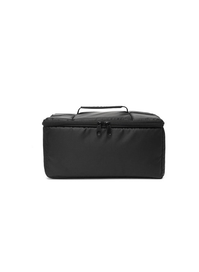 2023 Product SLR Camera Bag Waterproof Anti-shock Portable OxFord Cloth Luggage Velvet Liner Lens Bag In Stock-Color:Black Y04  - Image 1
