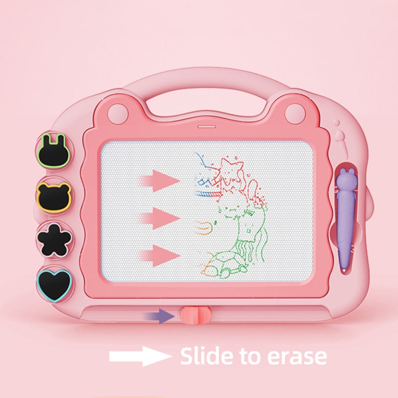 Magnetic Drawing Board Blue, 4 Color Zones, Mess-Free Reusable - 3 Configurations Toddler Boy Toys for Kids Aged 1-3 Home Play - Image 5
