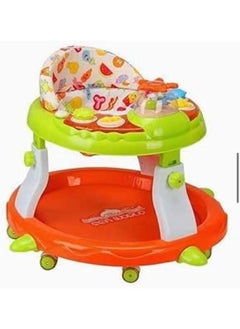 Infinity Infinity 4-in-1 kid's walker Multipurpose Round Table and Play Mat - Orange and Green  - Image 1