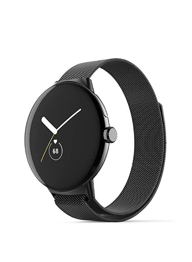 أحزمة بديلة متوافقة مع ساعة Google Pixel Watch باللون الأسود - Image 1