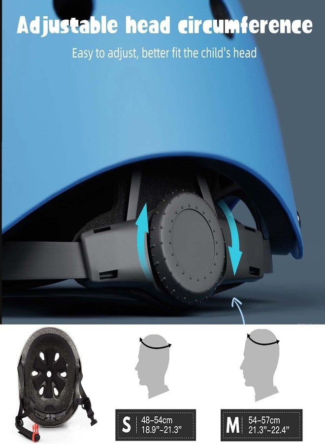 FOOKCIAN Kids Bike Helmet Set Adjustable for Children, Boys, Girls and Teenagers Aged 3-8 Years Includes Elbow, Knee, Wrist Guards Children's Helmet Protection Set for Bikes SkateboardsRollerskates - Image 2