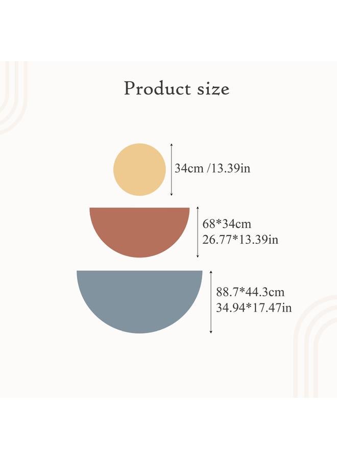 Bluejw Boho Arch Element Living Room Background Arched Wall Stickers Solid Color Geometric Beauty Art Wallpaper JGC001-005 - Image 1