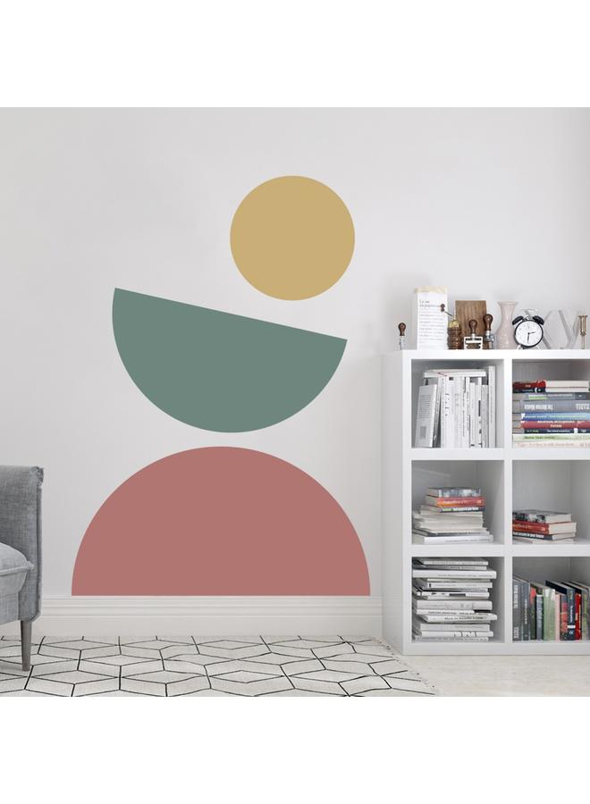 Bluejw Boho Arch Element Living Room Background Arched Wall Stickers Solid Color Geometric Beauty Art Wallpaper JGC001-005 - Image 4