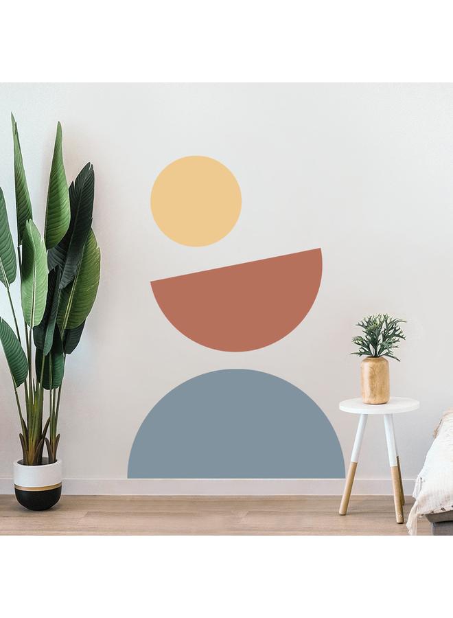 Bluejw Boho Arch Element Living Room Background Arched Wall Stickers Solid Color Geometric Beauty Art Wallpaper JGC001-005 - Image 5