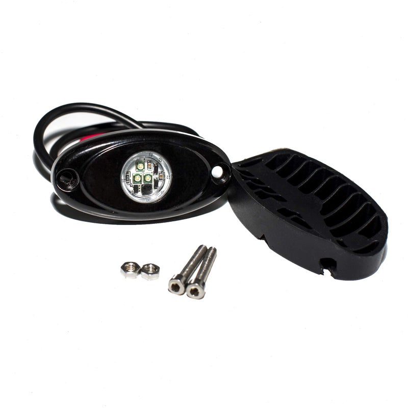 YONEDA 4 Pods Blue Rock Lights 6000K Ultra Bright LED Neon Underglow Light IP68 مقاوم للماء للشاحنات SUV UTV ATV RZR سيارات قوارب بيك اب دراجة نارية - Image 4