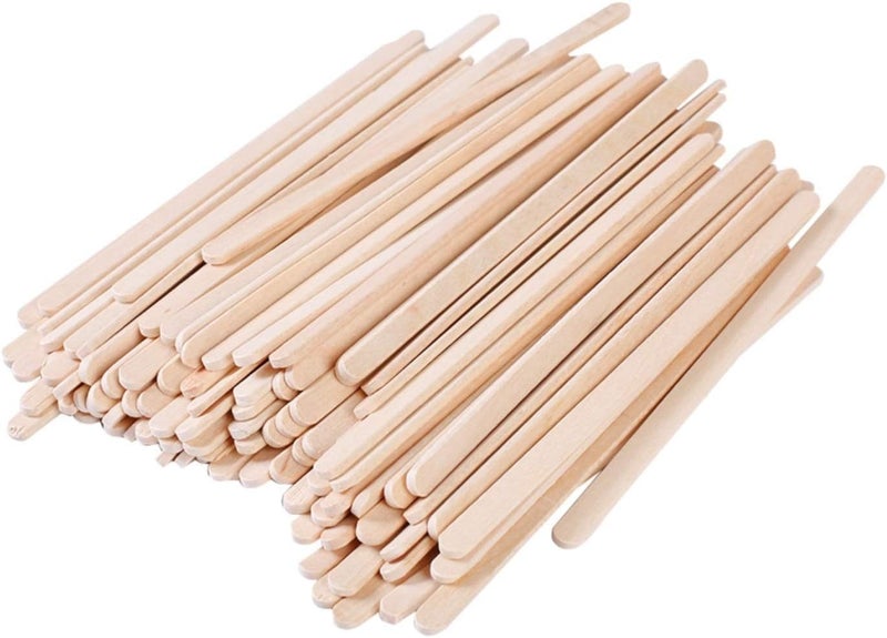 Gmark 5.5" Premium Wood Stirrer 2.3mm thick 100 pc - Wood Coffee Stir Sticks for Tea Beverage, Corn Dog Stick Craft Stick 100/Bag GM1115A - Image 1