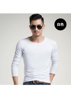 Autumn Winter Mens Long Sleeve T-shirt Blank Slims Smooths Your Silhouette Color Round Neck Pullover Base Layer Top Wholesale Special offer regular size