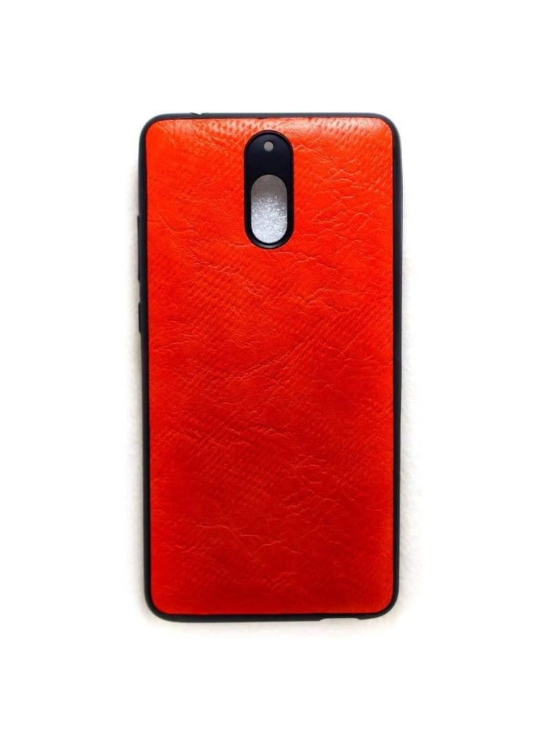 Back Leather Cover For Nokia 2.1 - Red