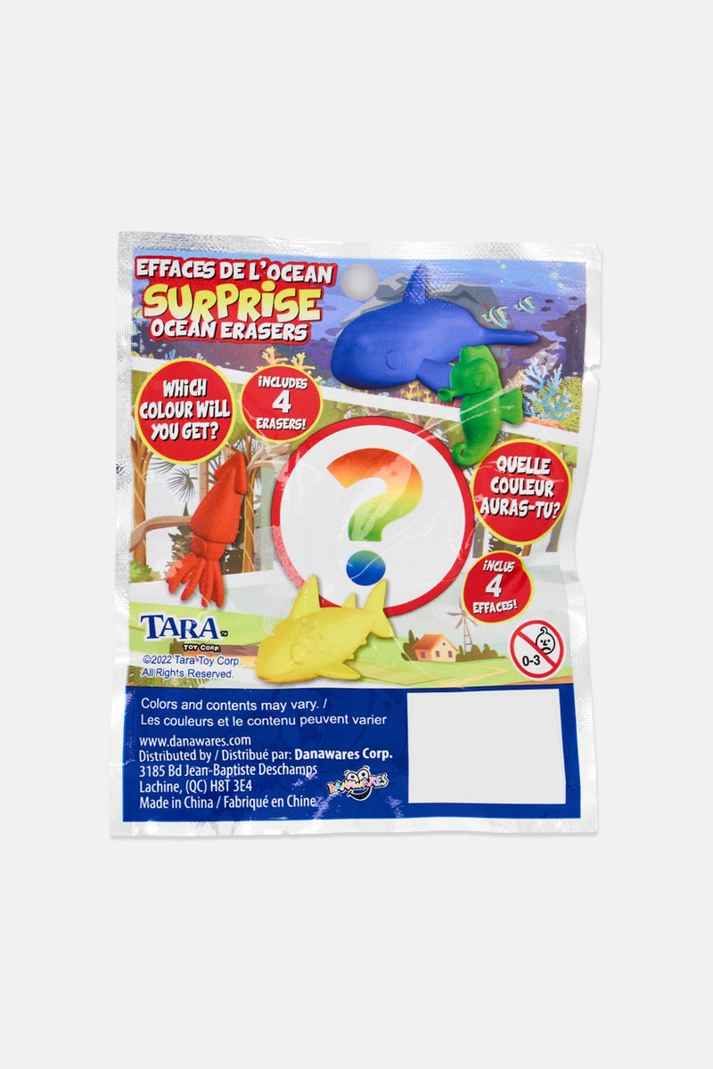 TARA Surprise Foil Bag Ocean Sea Creatures Erasers, Multicolor - Image 2