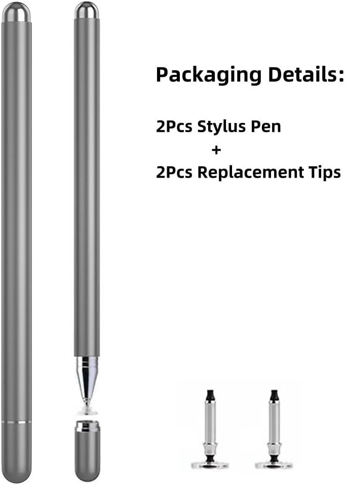Bimahoo 2Pcs Stylus Pen Compatible with Samsung Galaxy Z Fold 7 Fold Edition, for Samsung Galaxy Tab A7/A8/A8plus/A9/A9Plus S Pen (Gray) - Image 2