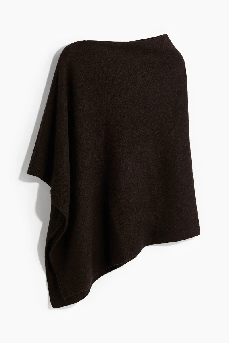 H&M Fine-knit cashmere-blend poncho