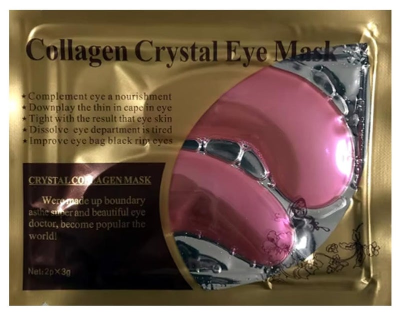 Pink Lita Hydrogel Under Eye Patches for Fine Lines Reduction Cooling Under Eye Patch Mask with Natural Herbs for Instant Hydration DePuffing 4 Pair - Image 1