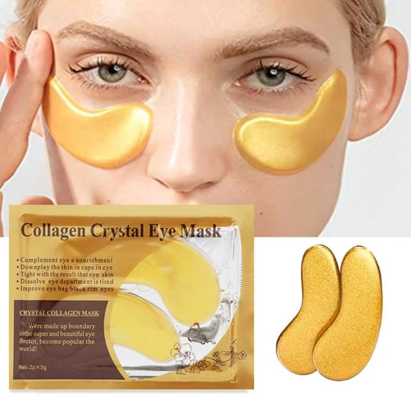 Pink Lita Hydrogel Under Eye Patches for Fine Lines Reduction Cooling Under Eye Patch Mask with Natural Herbs for Instant Hydration DePuffing 4 Pair - Image 4