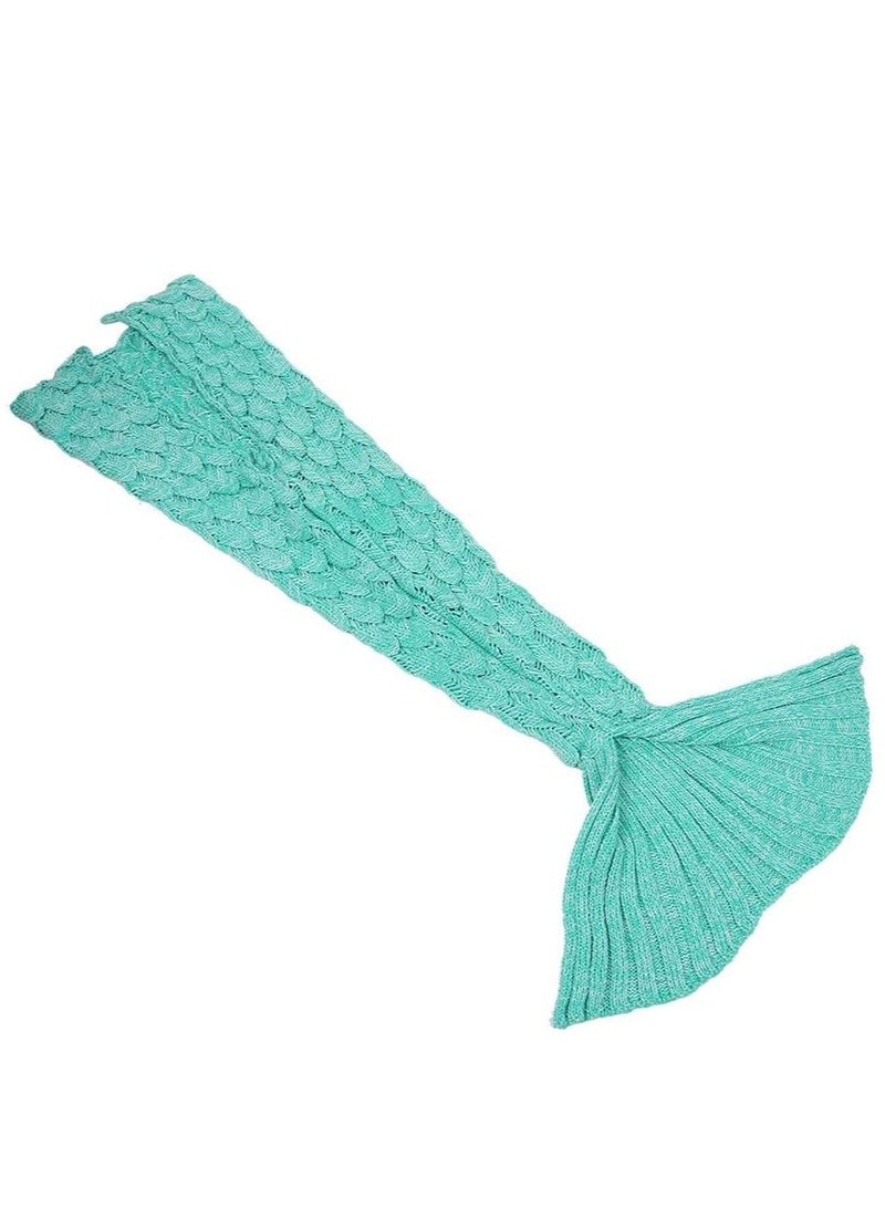 Gerenic Mermaid Tail Blanket, Soft Crochet Sleeping Bag Blanket, Mermaid Gift for Girls  - Image 4