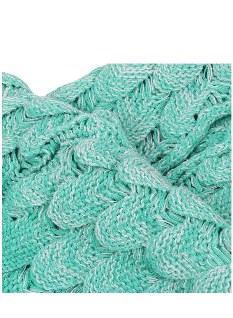 Gerenic Mermaid Tail Blanket, Soft Crochet Sleeping Bag Blanket, Mermaid Gift for Girls  - Image 2