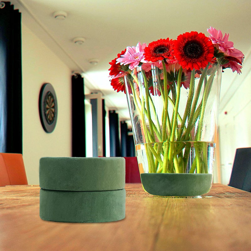 Max Shape Round Floral Foam Blocks, 4.72'' Dry Floral Foam for Artificial Flowers.Craft Project,Wedding Aisle Flowers,Arty Decoration - Image 4