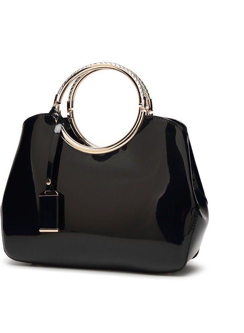 KUYING New Patent Leather Bright Surface Handbag  - Image 1