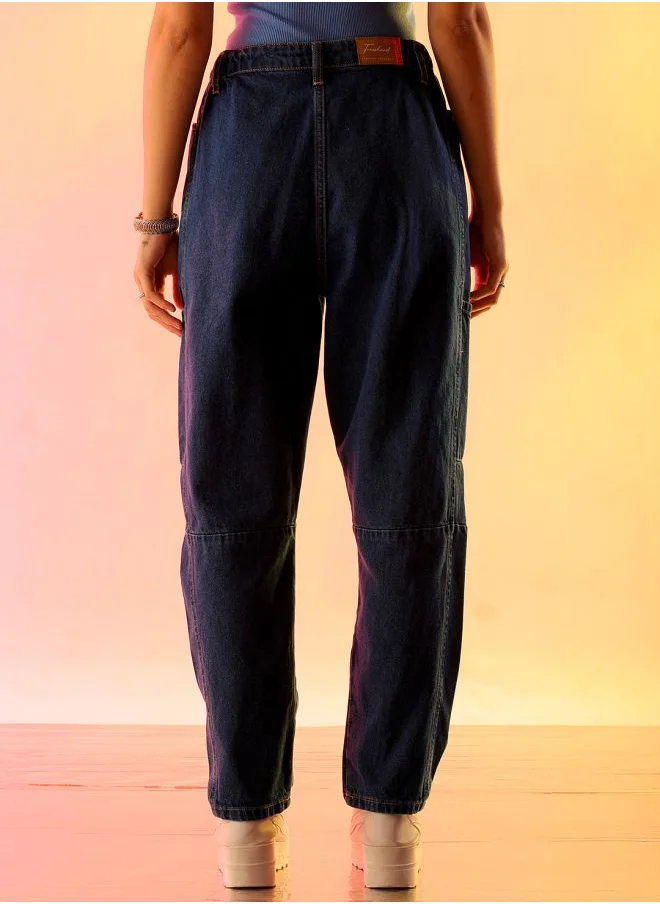 مرفوعة Women Anti Fit Solid High-Rise Jeans