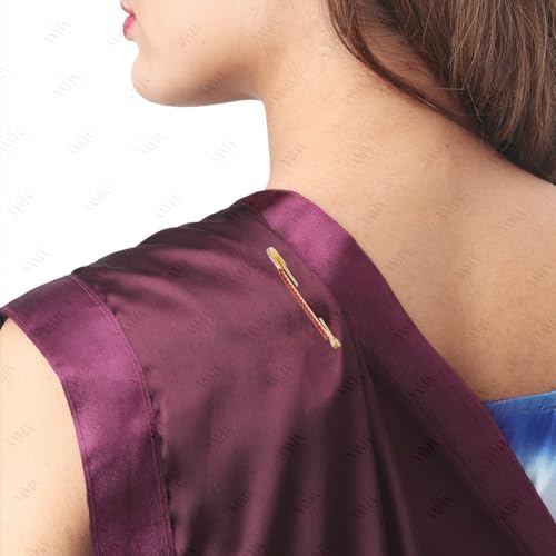VAMA Multicolor Rhinestone Safety Pins Brooches Sweater Shawl Clips Faux Crystal Brooches Shiny Brooch Pins for Clothing Dress Pants Skirt Dressing Accessories (Multicolor Saree Pin Bulk) - Image 3
