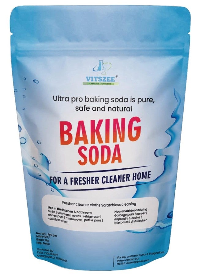 VITSZEECARE Baking Soda Powder for Kitchen and Home Cleaning, 900g, Multipurpose Cleaner