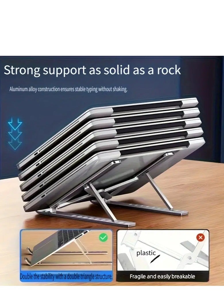 Adjustable Height Laptop Stand with Fan, Suitable for Notebooks and Tablets, Compatible with 25.4-39.62 cm Laptops, Ideal for Daily Office Use and Home Entertainment - Image 2