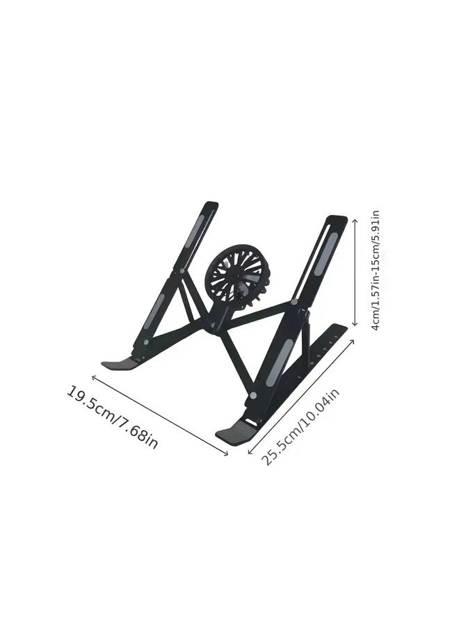 Adjustable Height Laptop Stand with Fan, Suitable for Notebooks and Tablets, Compatible with 25.4-39.62 cm Laptops, Ideal for Daily Office Use and Home Entertainment - Image 5