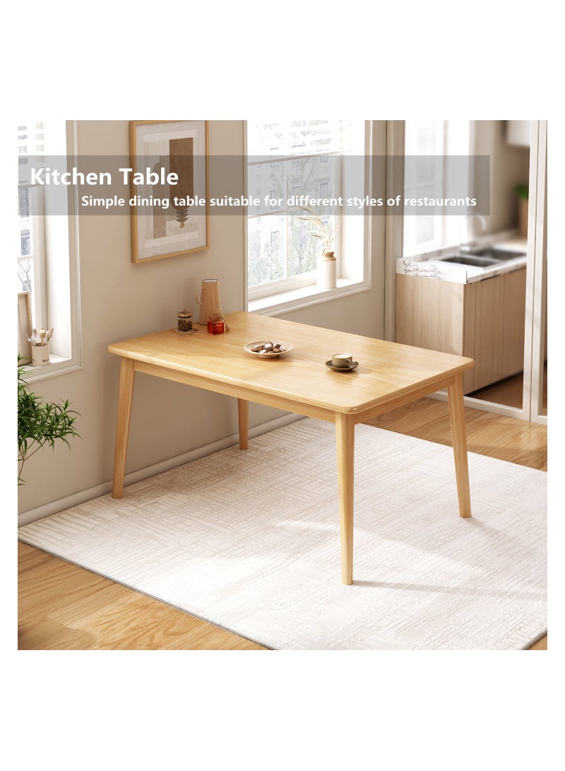 هيكسدريم طاولة طعام، طاولة مطبخ، 100 × 60 × 75 سم طاولة طعام مستطيلة حديثة، للمطبخ، غرفة الطعام، غرفة المعيشة - Image 2