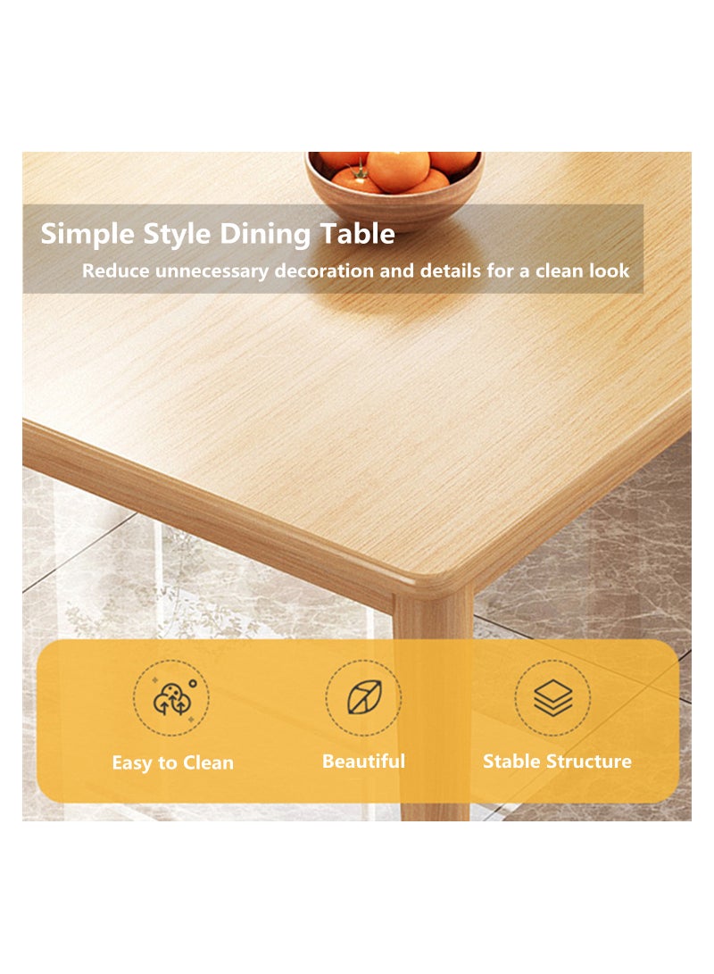 هيكسدريم طاولة طعام، طاولة مطبخ، 100 × 60 × 75 سم طاولة طعام مستطيلة حديثة، للمطبخ، غرفة الطعام، غرفة المعيشة - Image 3