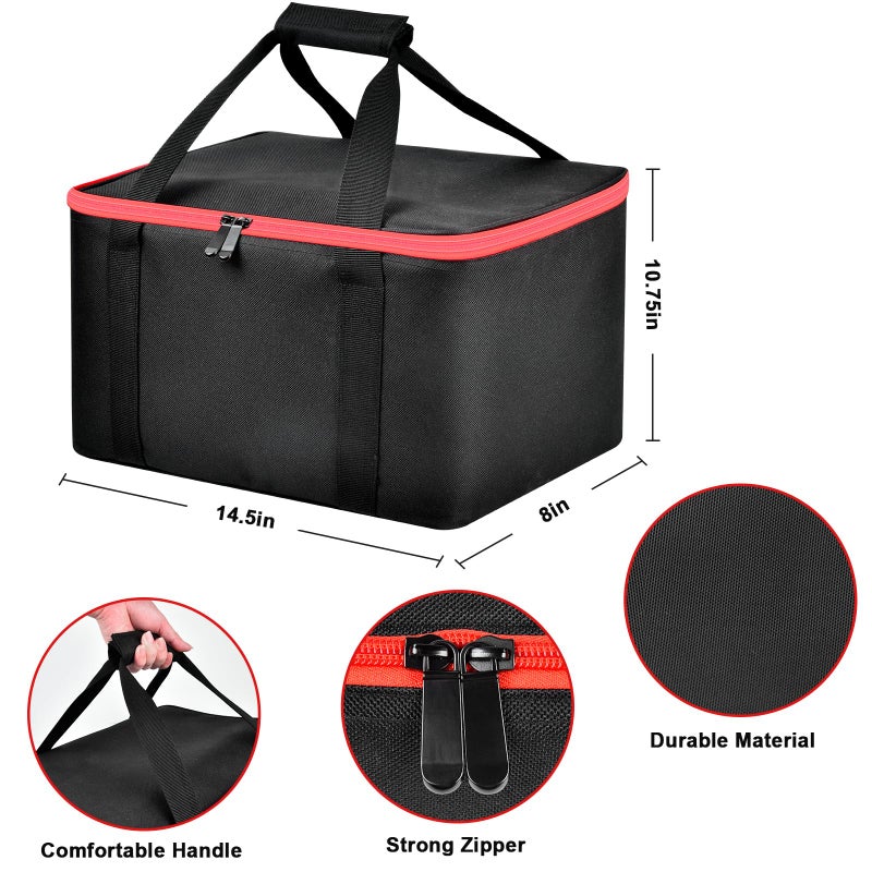 Peciue Universal Pet Grooming Supplies Organizer for oneisall/for Neabot Neakasa P1 Pro Dog Hair Vacuum, Dog Grooming Kit Tools Bag, Hold for Clippers Nail Grinder, Cleaning Brush, Trimmer, Nozzle -Box Only - Image 2