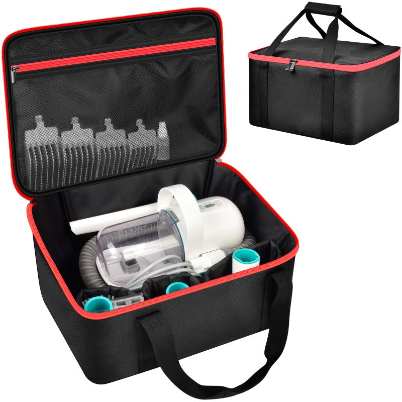 Peciue Universal Pet Grooming Supplies Organizer for oneisall/for Neabot Neakasa P1 Pro Dog Hair Vacuum, Dog Grooming Kit Tools Bag, Hold for Clippers Nail Grinder, Cleaning Brush, Trimmer, Nozzle -Box Only - Image 1