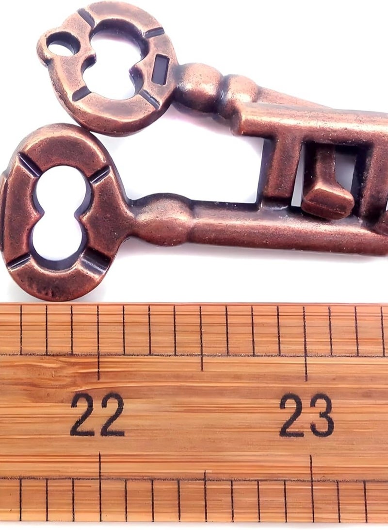 MAGIKON Traditional Metal Brain Teaser - Classic Puzzle Toy for Logic & Skill Development (Keys) - Image 3
