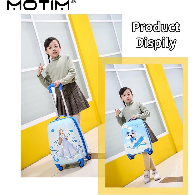 Travel Kid's Luggage 18inch Carry on Hard Side Upright Cartoon Spinner Luggage - Image 5