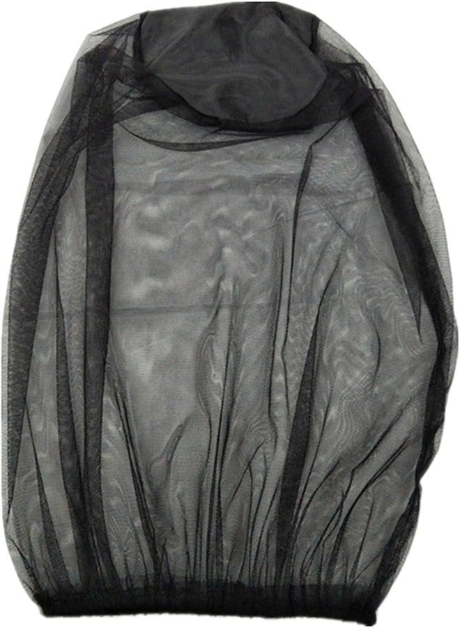 Jowxsx Black Mosquitoes Head Net Face Neck Fly Netting Hoods from Bugs Protections Screen Net for Camping Travel Hiking Wearables - Image 1