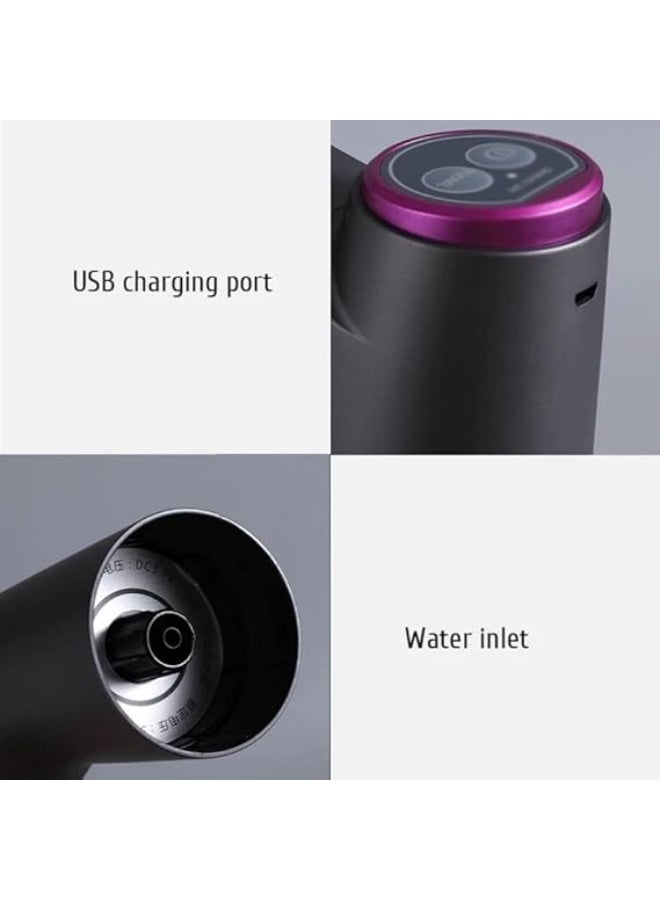 Quality Life Electric Water Dispenser Smart Bottled Water Pump Automatic Water Bottle Pump USB Rechargeable Water Dispenser (Color : Black, Size : One size) - Image 2
